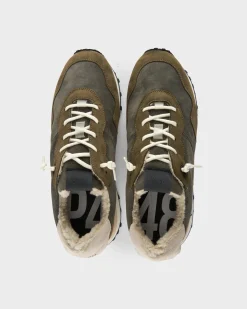 Olive Cancun Shearling Sneakers