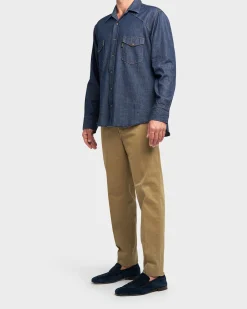 Olive Cotton Chinos