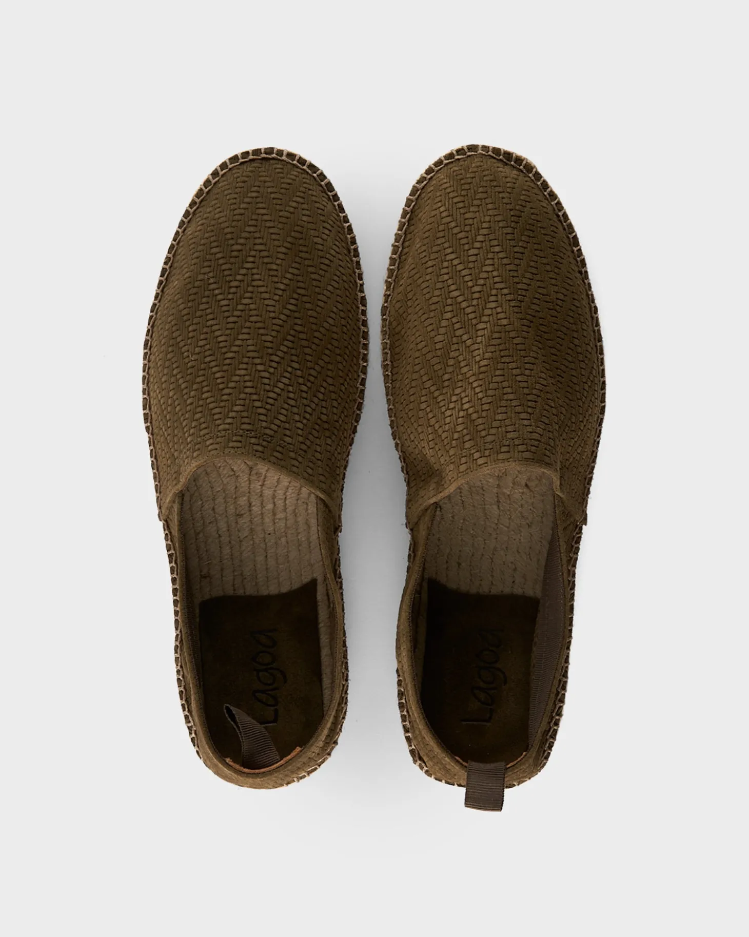 Olive Intreccio Suede Espadrilles