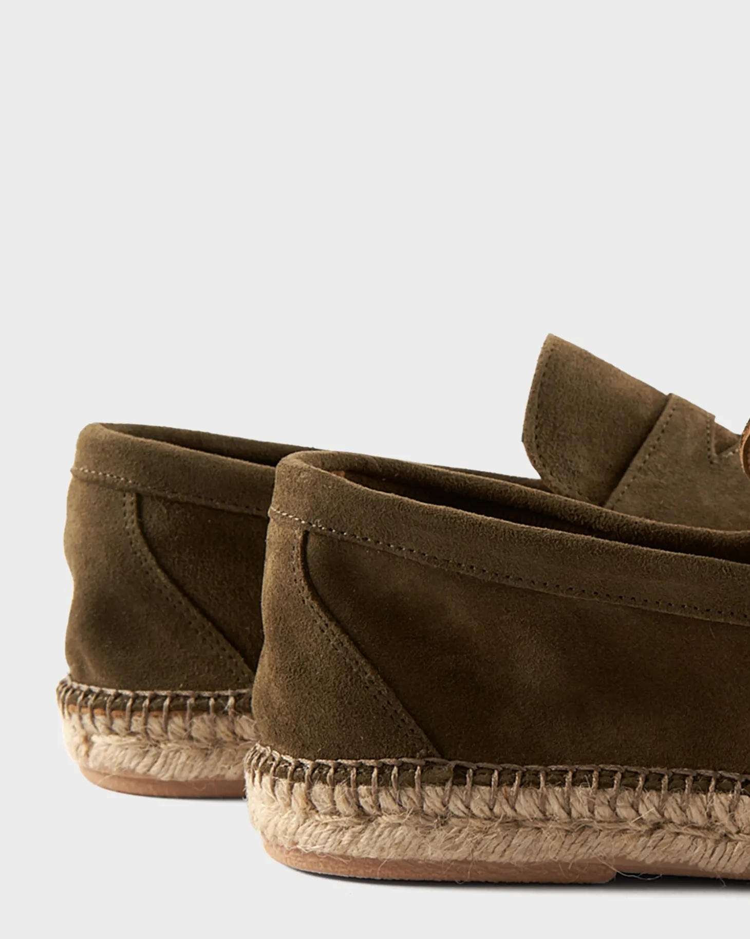 Olive Suede Espadrilles