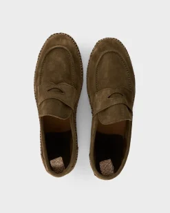 Olive Suede Espadrilles