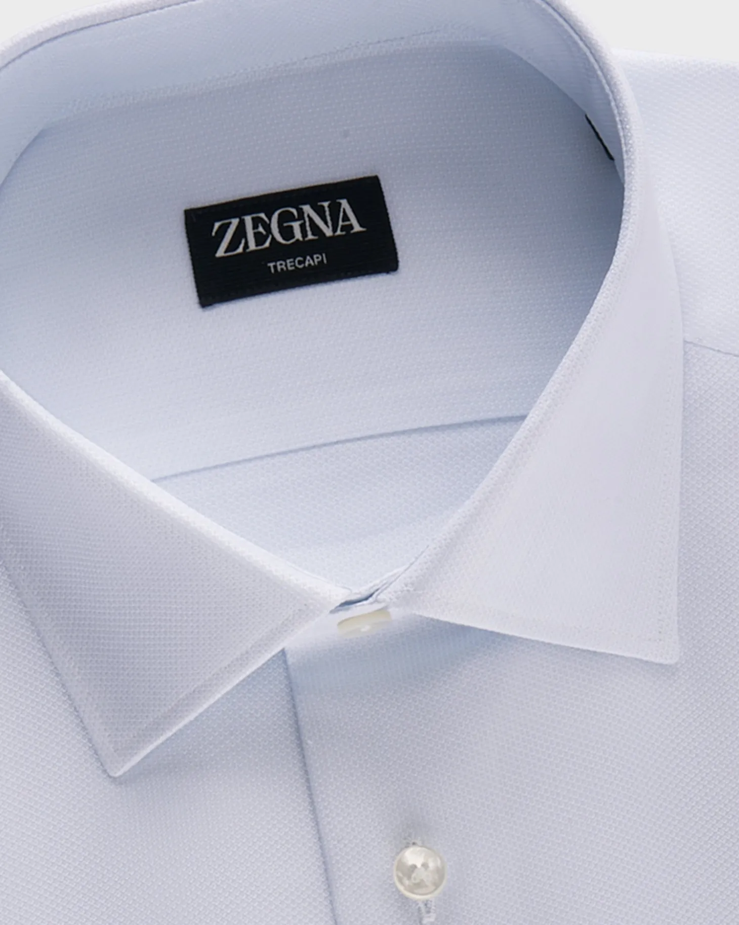 Pale Blue Trecapi Cotton Shirt