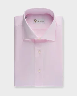 Pale Pink Cotton Twill Shirt