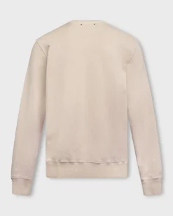 Pale Pink Distressed Golden Sweater