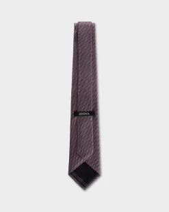 Pink And Black Micropattern Tie