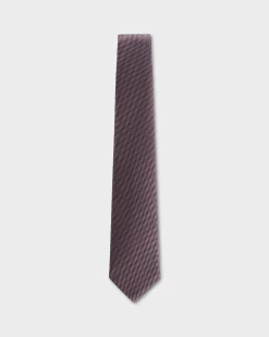 Pink And Midnight Geo Pattern Tie