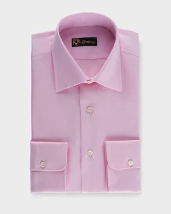Pink Cotton Twill Shirt