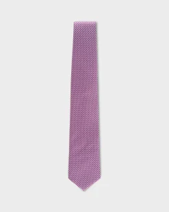 Pink Geo Silk Tie