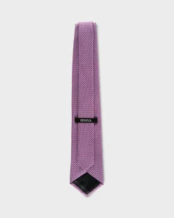 Pink Geo Silk Tie