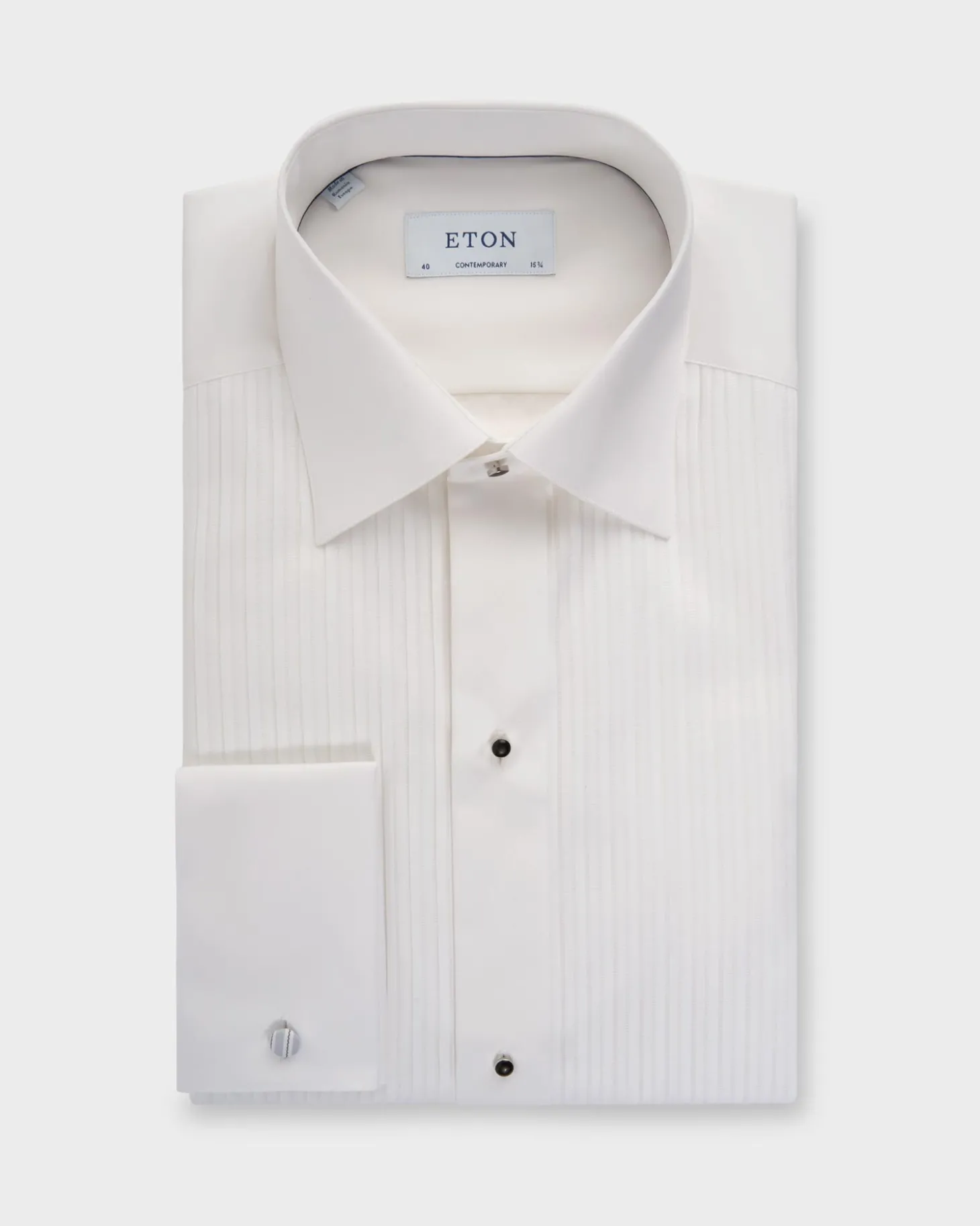Plisse White Dinner Shirt