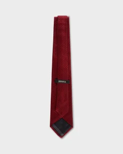 Red And Black Abstract Pattern Tie