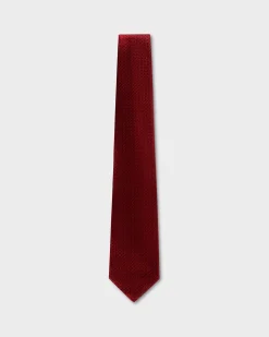 Red And Black Square Pattern Tie