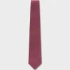 Red And Pale Blue Oval Mini Pattern Silk Tie