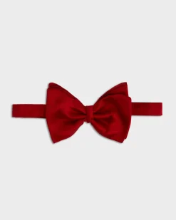 Red Silk Bow Tie