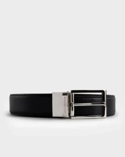 Reversible Silver Buckle Belt
