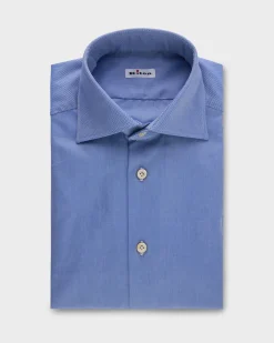 Royal Blue Oxford Weave Cotton Shirt
