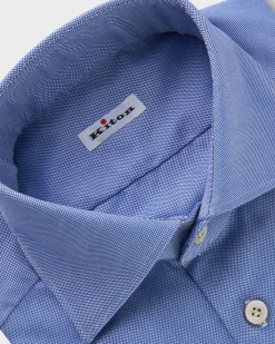 Royal Blue Oxford Weave Cotton Shirt