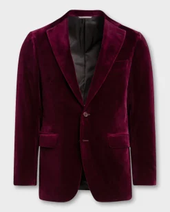 Royal Burgundy Velvet Dinner Jacket