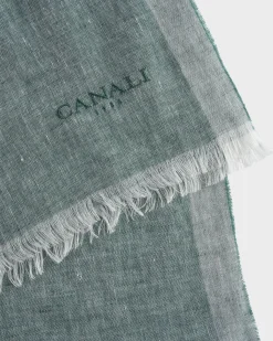 Sage Green Linen Scarf