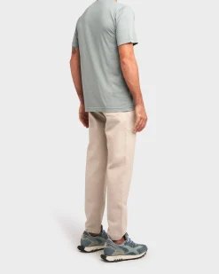 Sea Green Cotton Buttoned T-Shirt