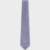 Silver Flower Design Tie