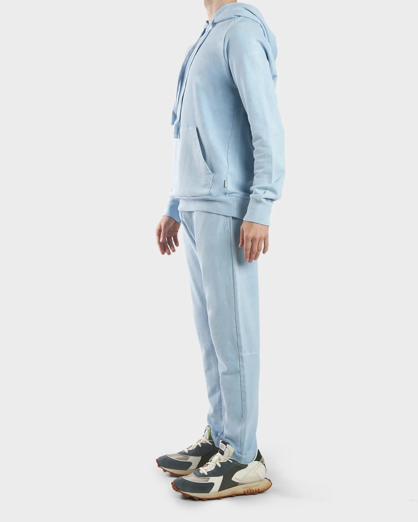 Sky Blue Cotton Fleece Hoodie