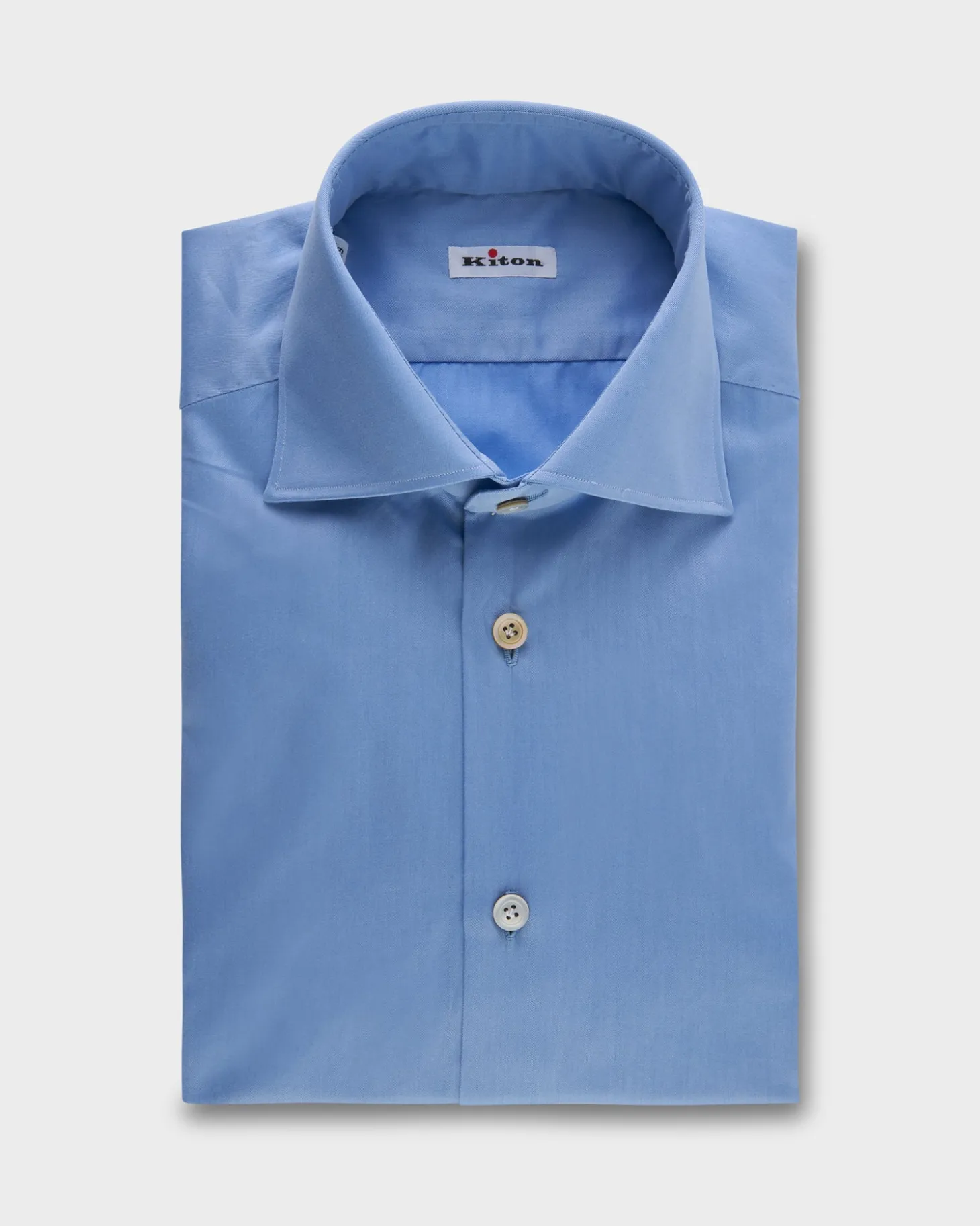 Sky Blue Fine Twill Cotton Shirt