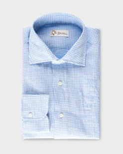 Sky Blue Gingham Shirt