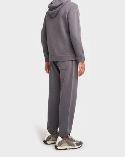 Slate Grey Cotton Hoodie