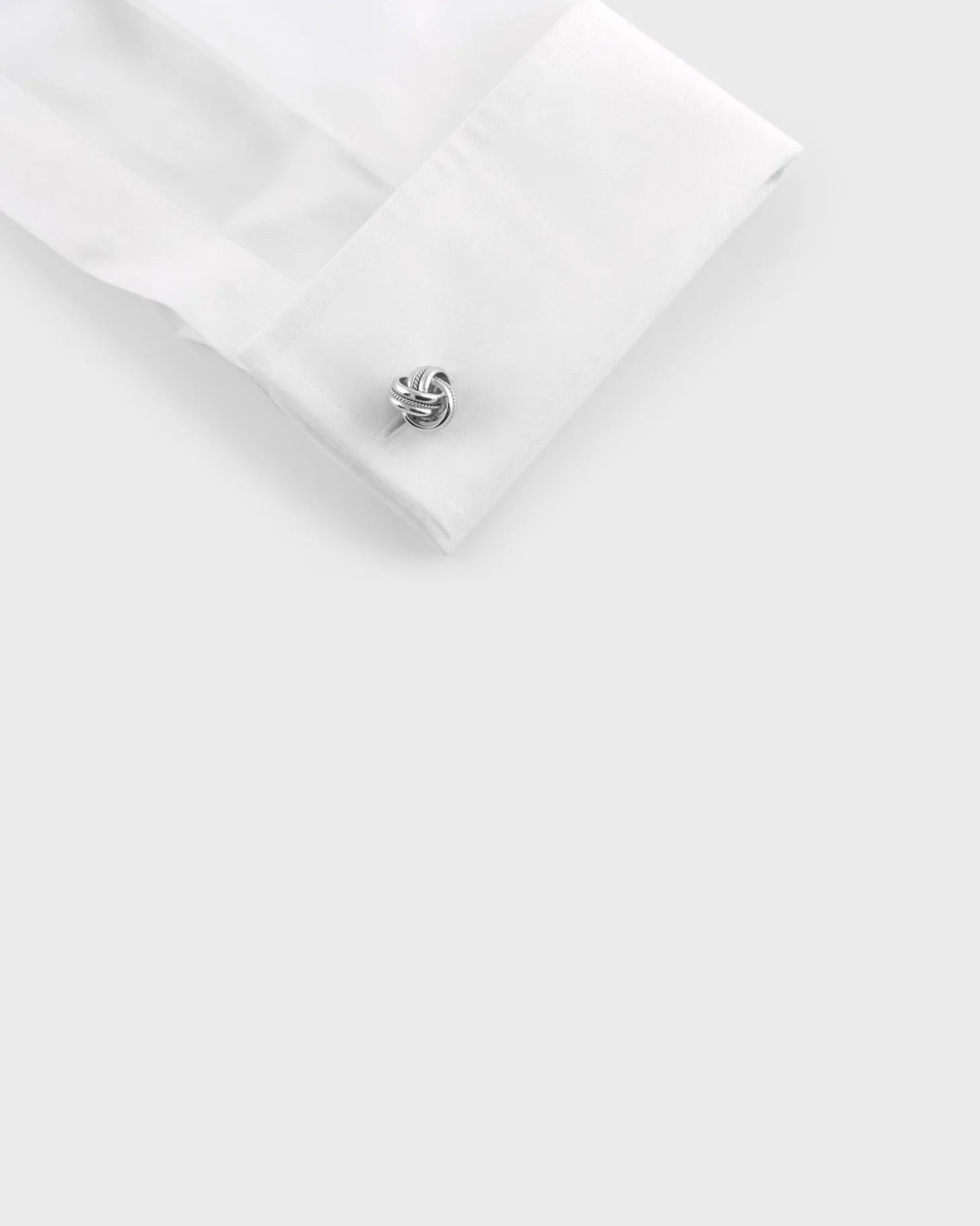 Sterling Silver Royal Cable Knot Cufflinks