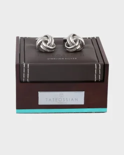 Sterling Silver Royal Cable Knot Cufflinks