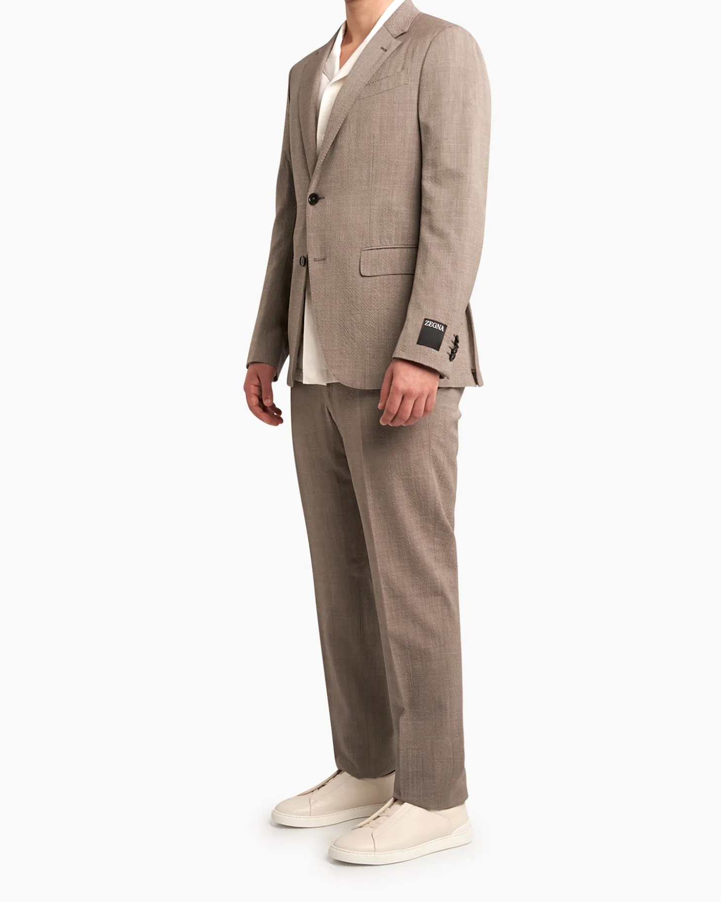 Stone Trofeo Seersucker Wool Silk Linen Suit