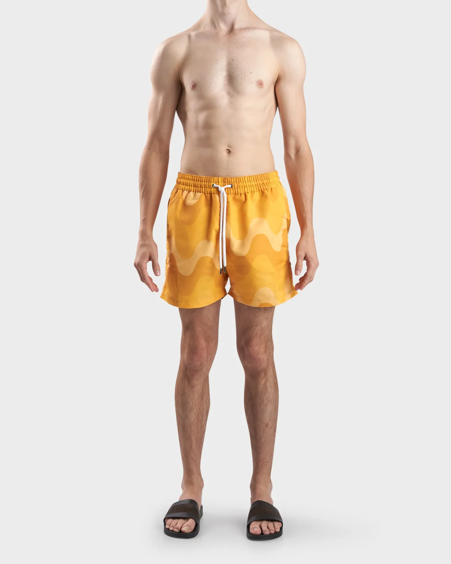 Sunset Yellow Sport Swim Shorts Copacabana Grade Print