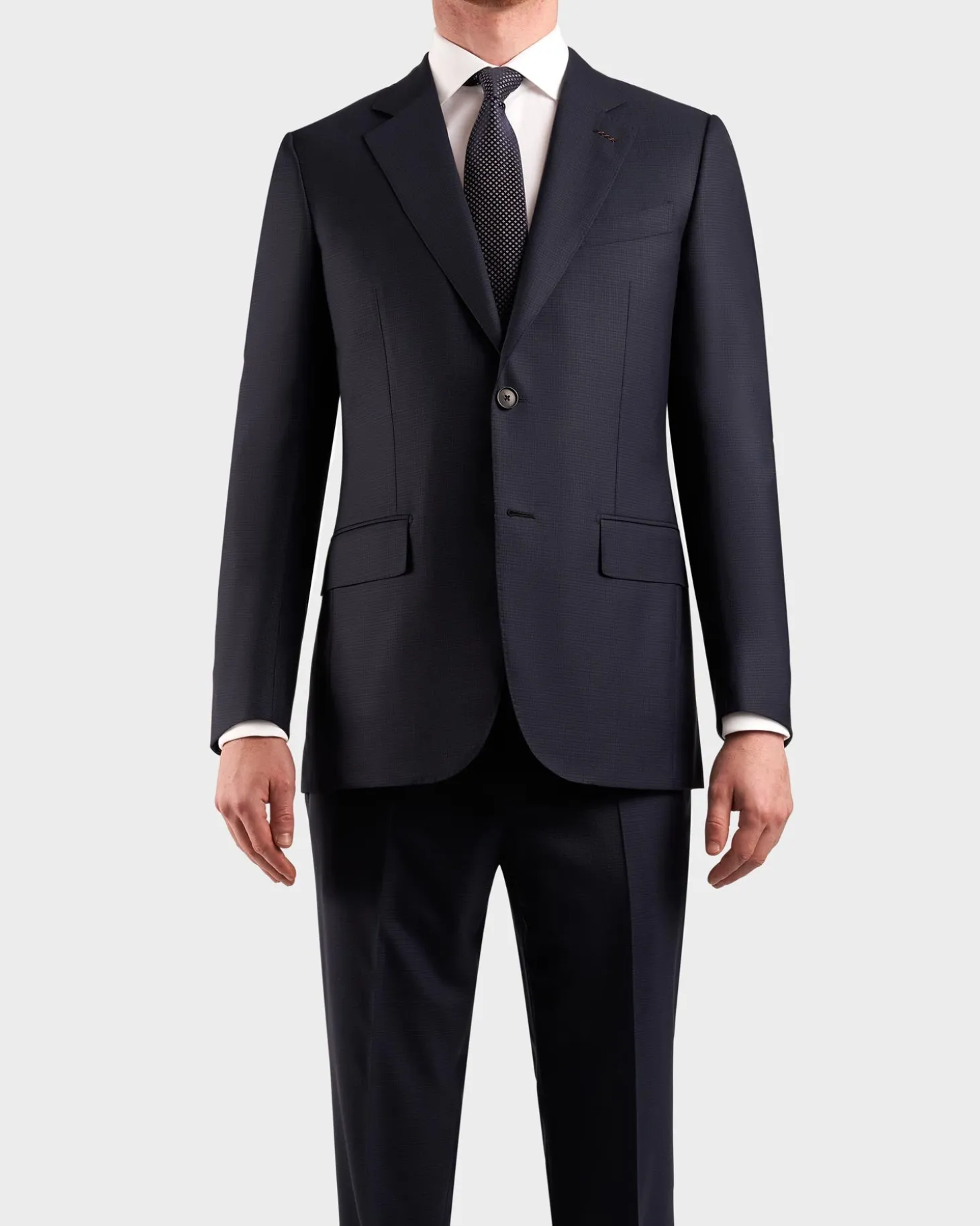 Superfine Wool Couture Check Suit