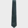 Teal Black And White Diagonal Pattern Tie