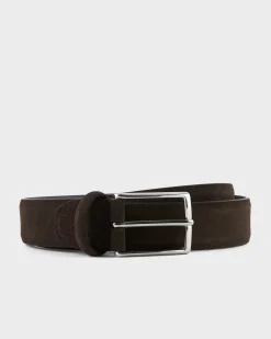 Tobacco Brown Suede Belt