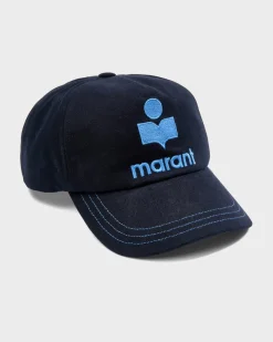 Tyron Logo-Embroidered Navy Baseball Cap