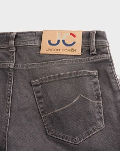 Vintage Grey Slim Fit Cotton Jeans