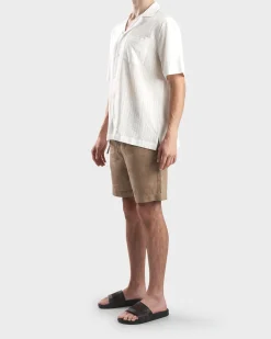 White Angelo Tencel Seersucker Shirt