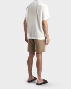 White Angelo Tencel Seersucker Shirt