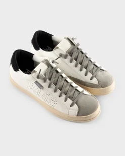 White Black And Emerald John Sneakers