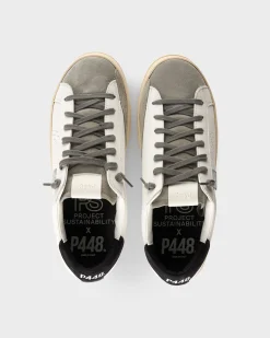 White Black And Emerald John Sneakers