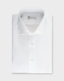 White Check Microstructure Cotton Shirt