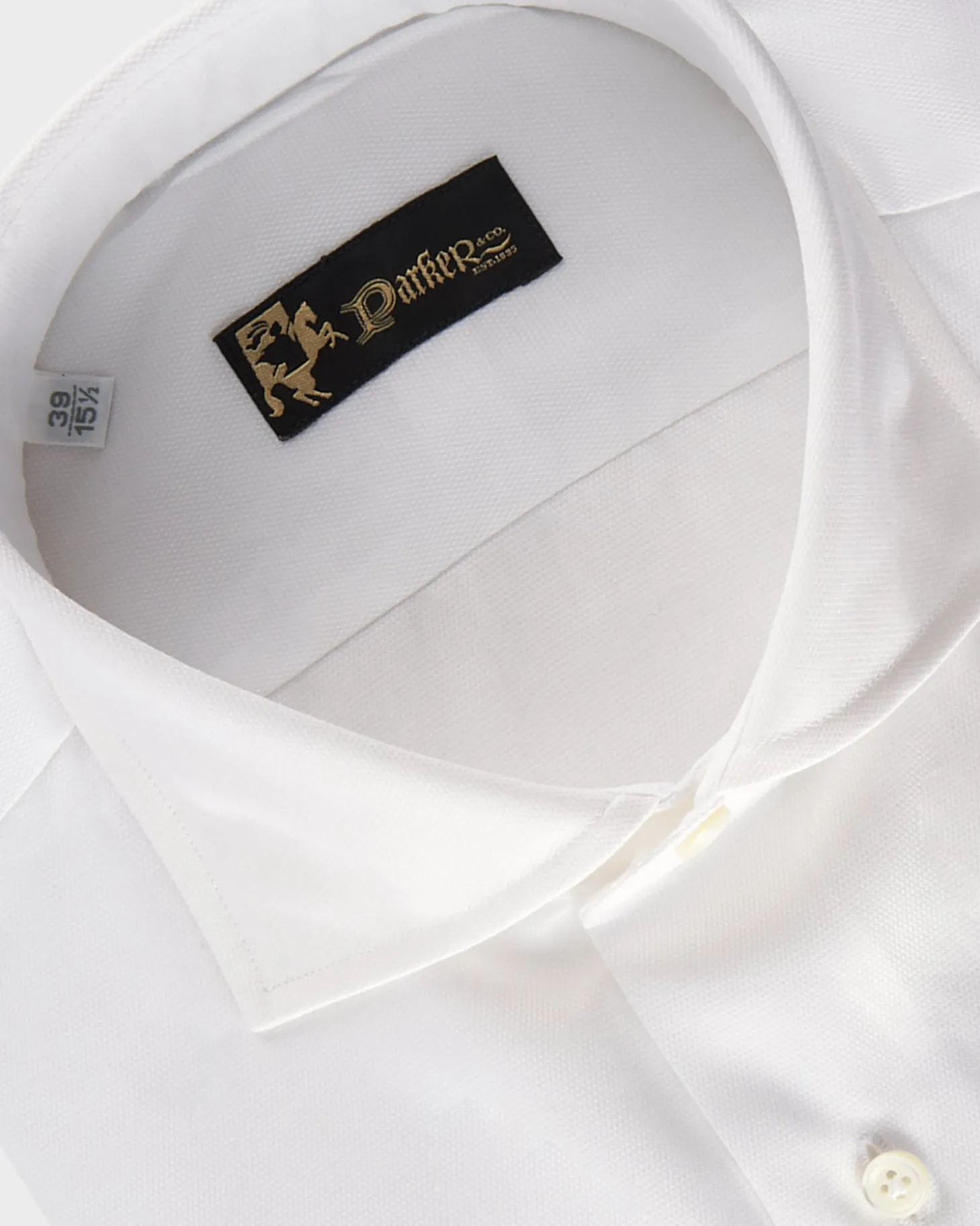 White Cotton French Cuff Shirt