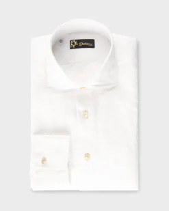 White Cotton Linen Shirt