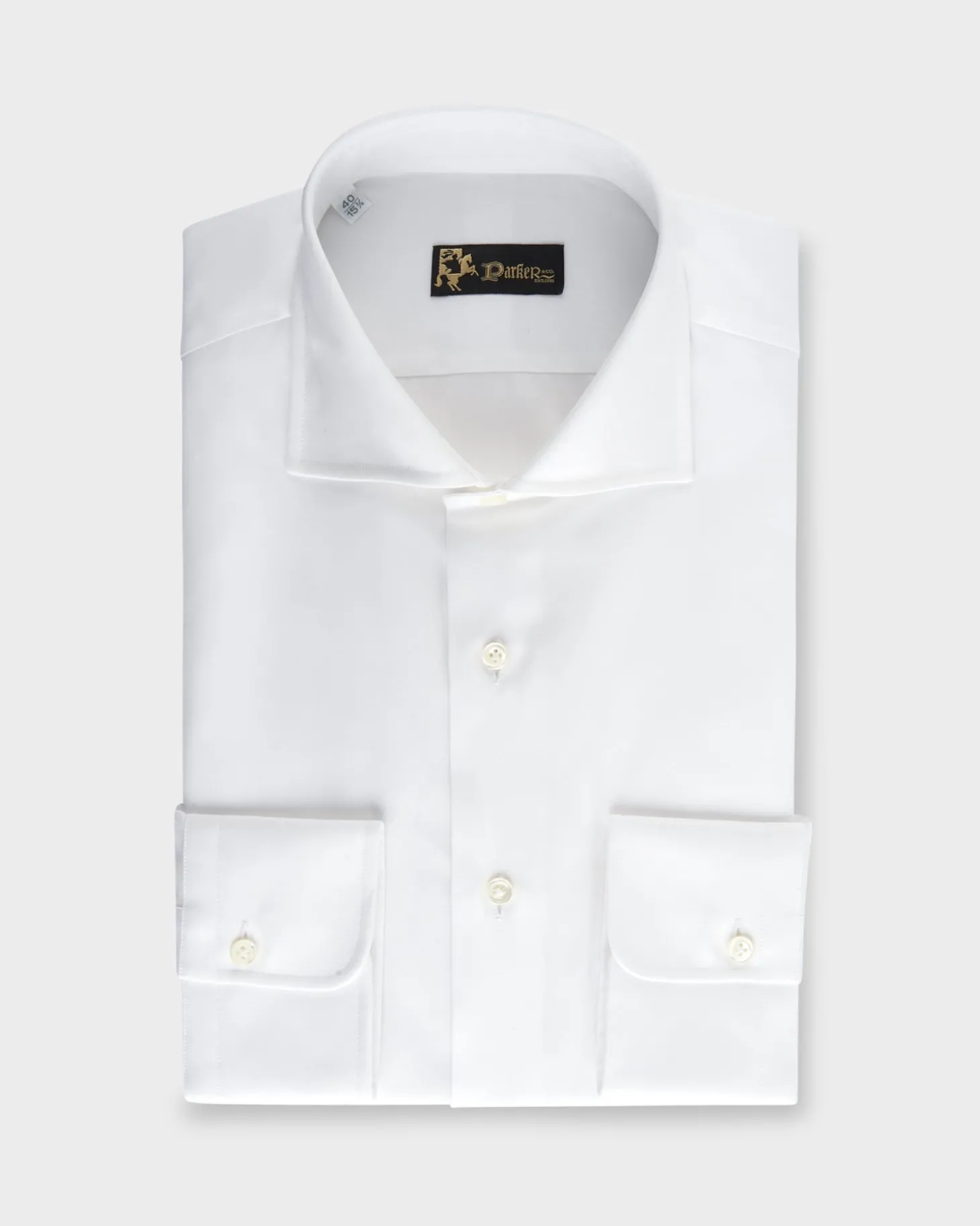 White Fine Cotton Twill Shirt