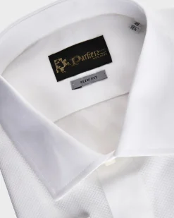 White Marcella Bib Dinner Shirt