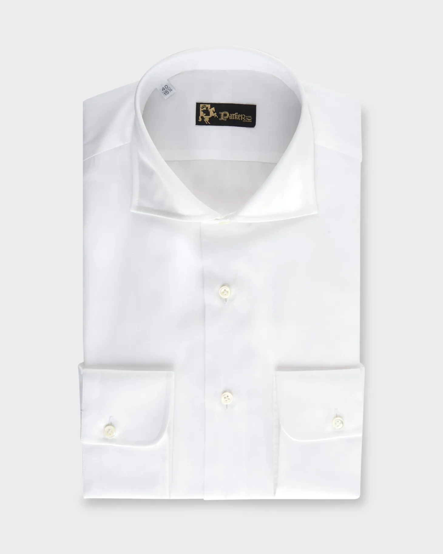 White Microstructure Cotton Shirt