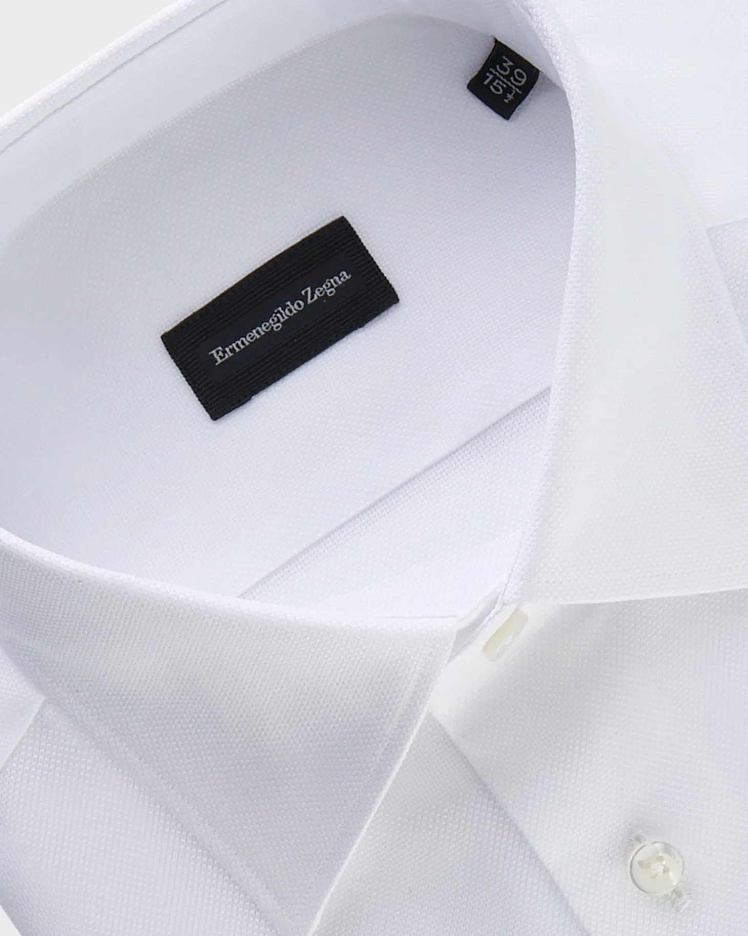 White Microtexture Milano Cotton Shirt