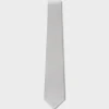 White Microtexture Silk Tie